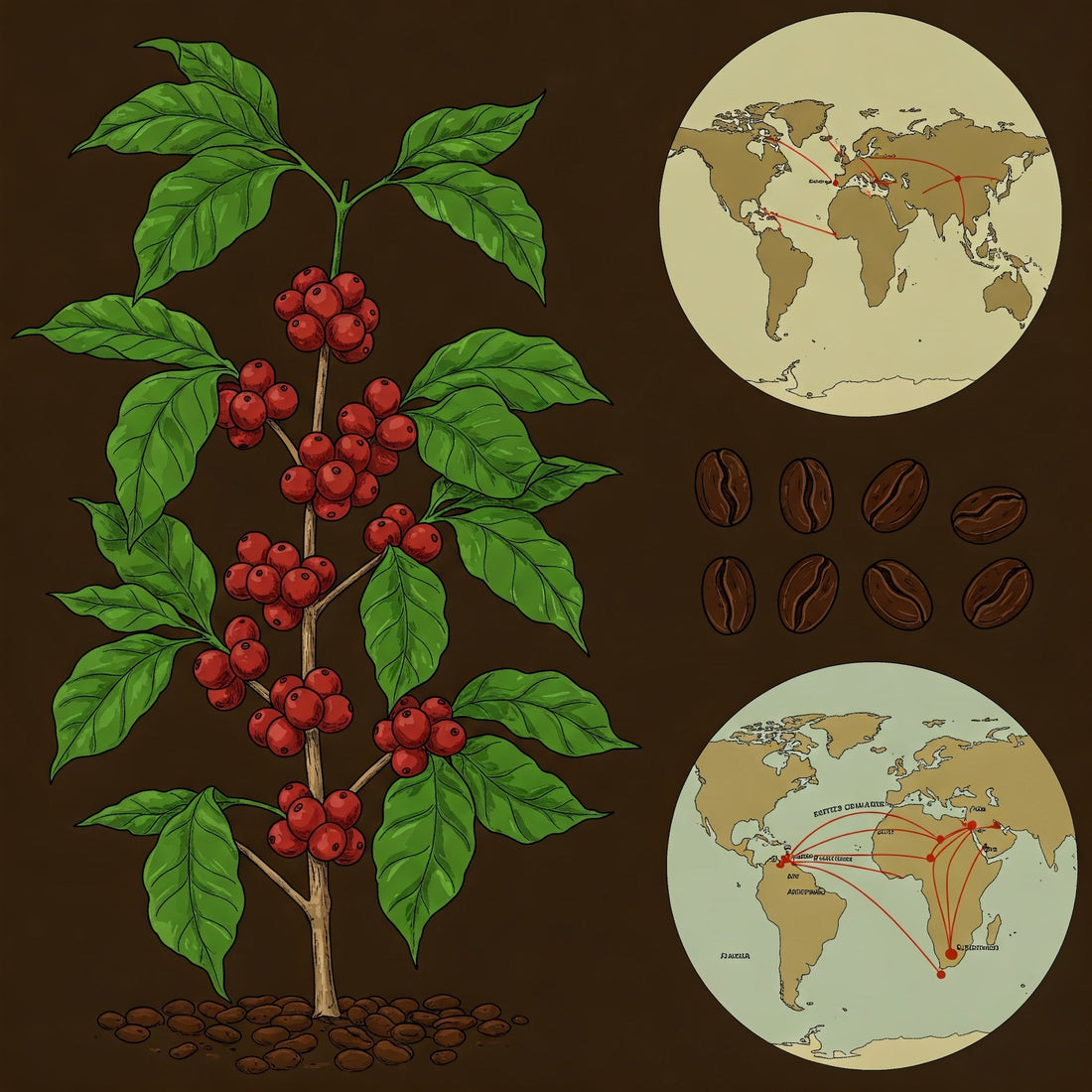 WHERE did the coffee come from?