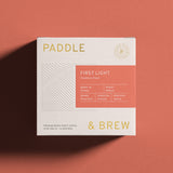 Bag of First Light Medium roast  speciality coffee beans from Ethiopia. Natural Processed. Strawberry and Peach notes.