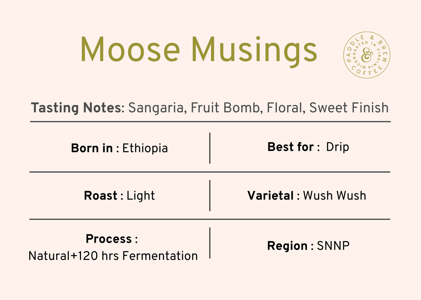 The Moose Musing